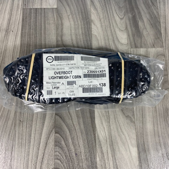 Other - Overboot Lightweight CBRN, 8430-01-536-5415 Size Large